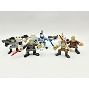 Star Wars Galactic Heroes Figures Snowtrooper, Anakin, Jango Fett Lot of 8
